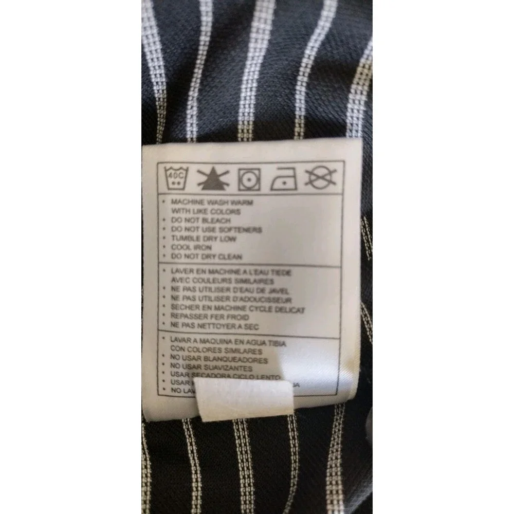NIKE GOLF Tour Performance Men's Size XL Dri Fit Golf Black Stripe Polo Shirt